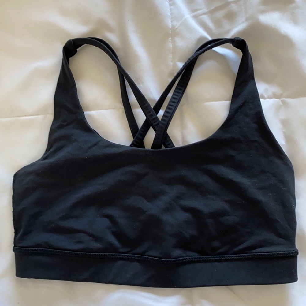 Lululemon brand black sports bra. Sz XS.